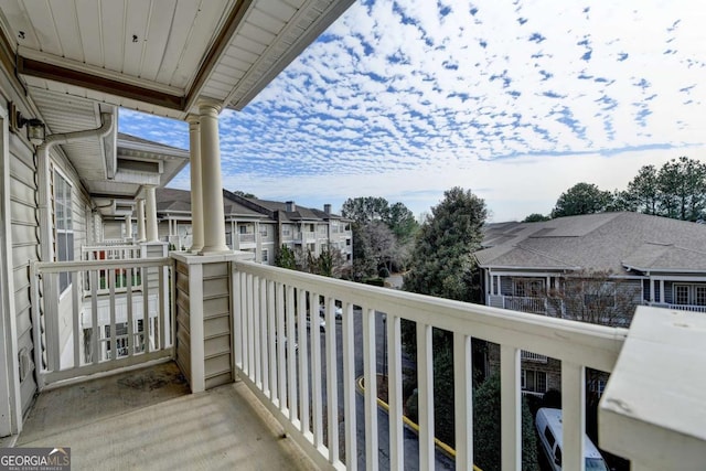 view of balcony