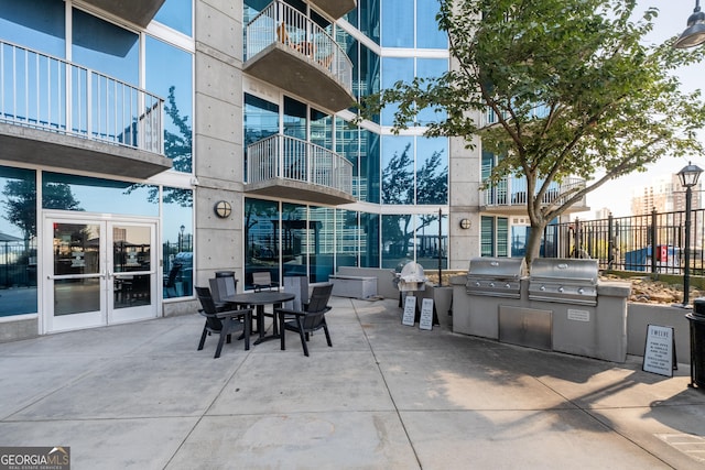 view of patio / terrace featuring grilling area