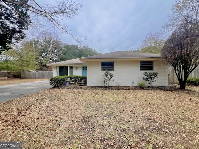 view of ranch-style house