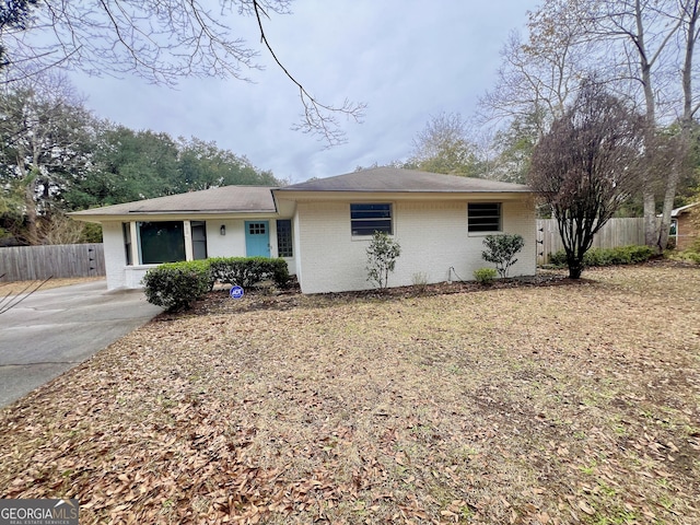 view of ranch-style home