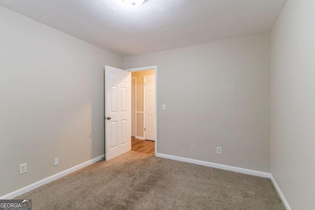 view of carpeted empty room