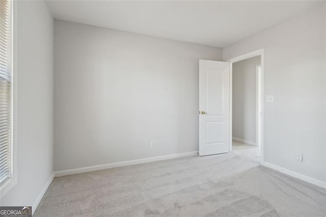 view of carpeted empty room