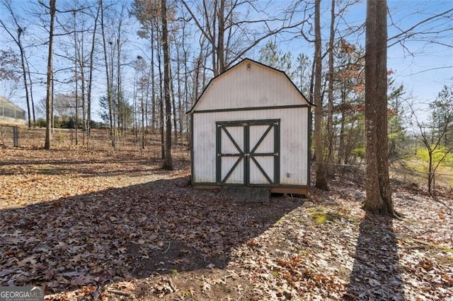 view of outdoor structure