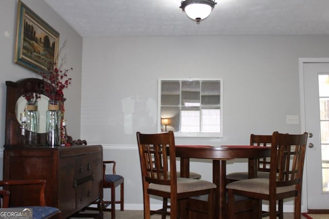 dining space with plenty of natural light