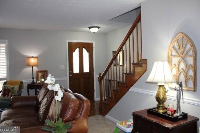 entrance foyer featuring a healthy amount of sunlight