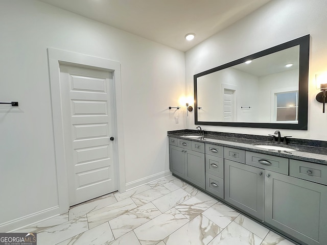 bathroom featuring vanity