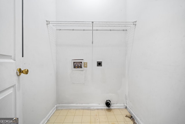 laundry room featuring hookup for a washing machine and hookup for an electric dryer