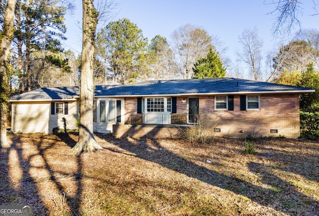 view of ranch-style home