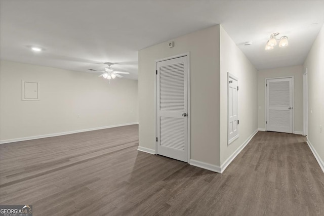 interior space featuring hardwood / wood-style floors