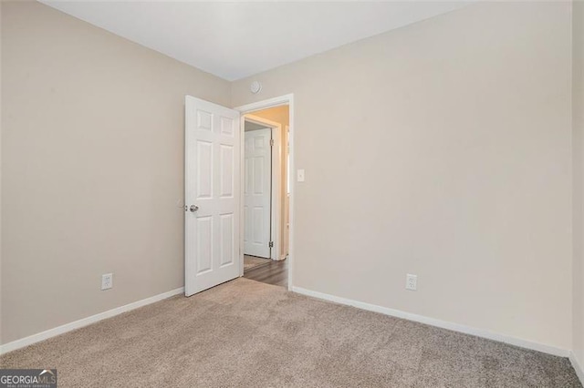 view of carpeted empty room