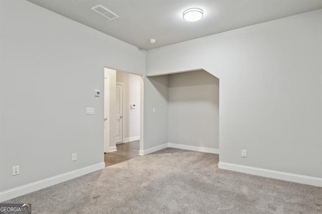 view of carpeted empty room