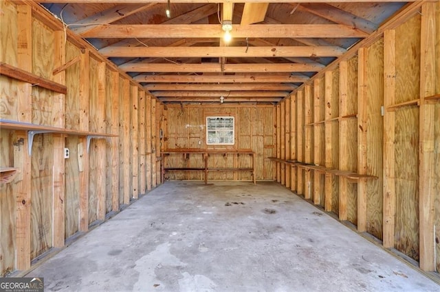 view of storage room