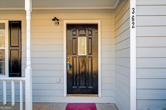 view of property entrance