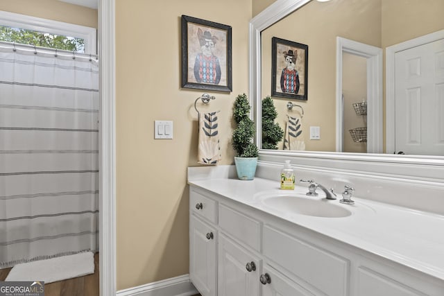 bathroom featuring vanity