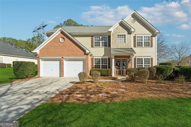 view of front of house featuring a front yard