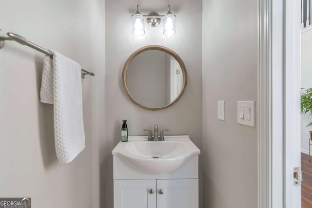 bathroom with vanity