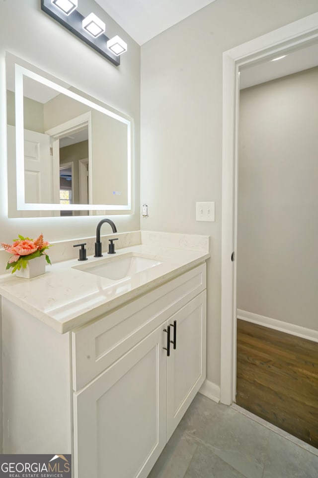 bathroom featuring vanity