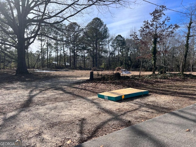 view of storm shelter