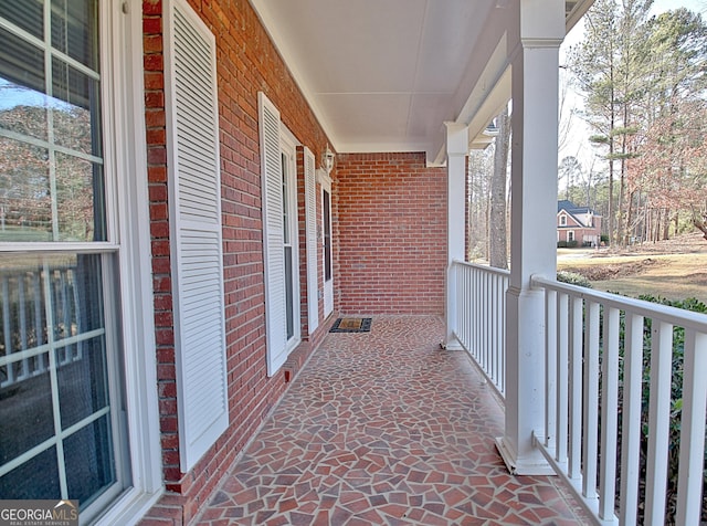 view of balcony