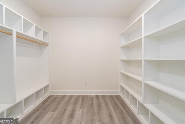 interior space featuring light wood-type flooring