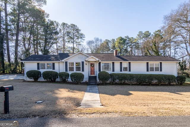 view of ranch-style home