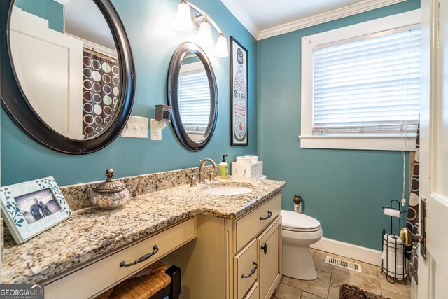 bedroom with light wood-type flooring and ornamental molding