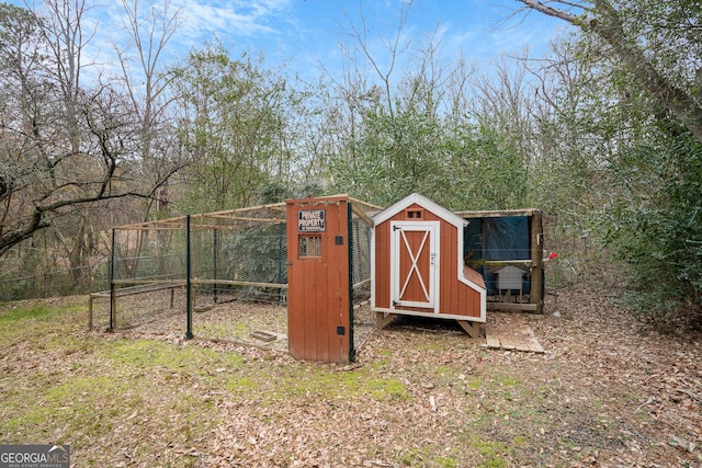 view of outbuilding