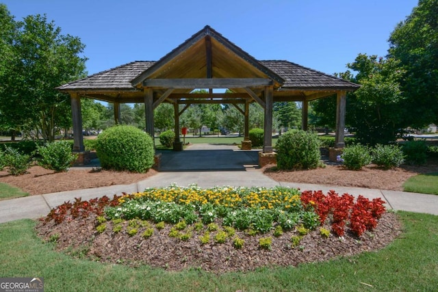 view of home's community with a gazebo