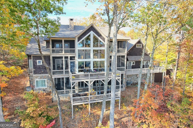 view of rear view of house