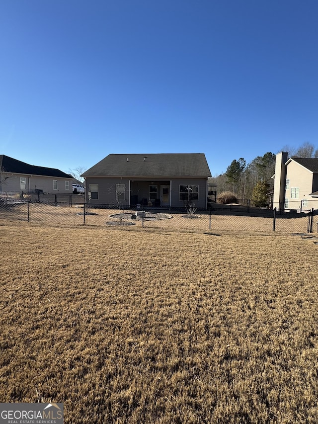 view of back of property