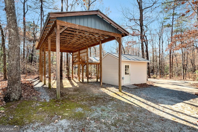 view of outbuilding