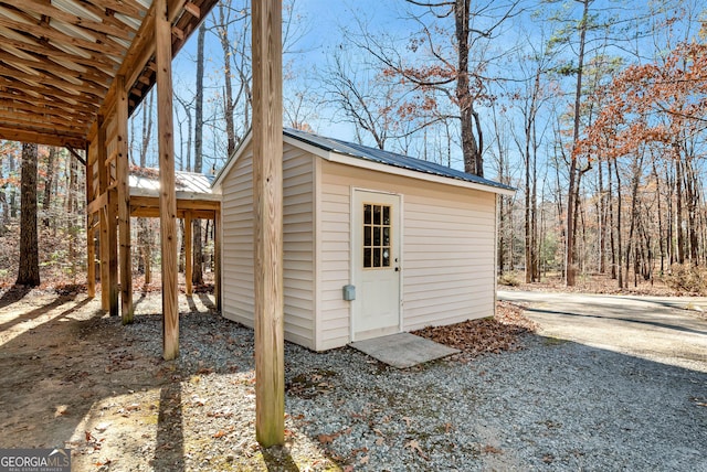 view of outbuilding