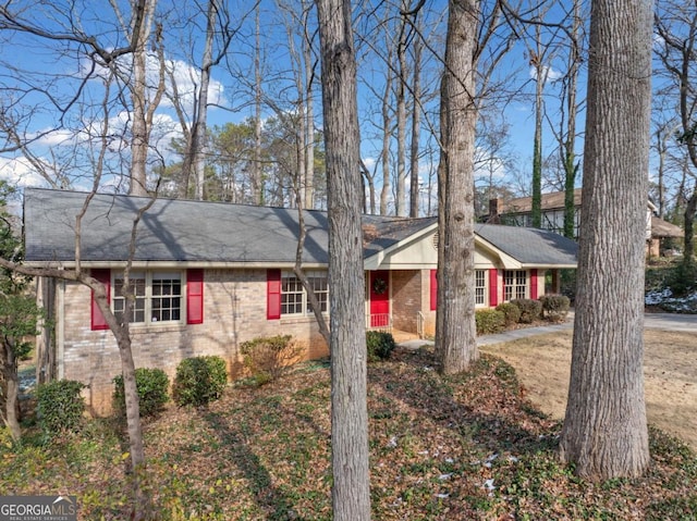 view of ranch-style home