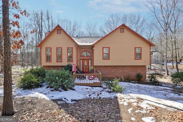 view of front of home