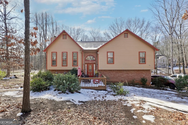 view of bi-level home