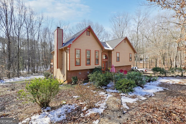 view of front of home