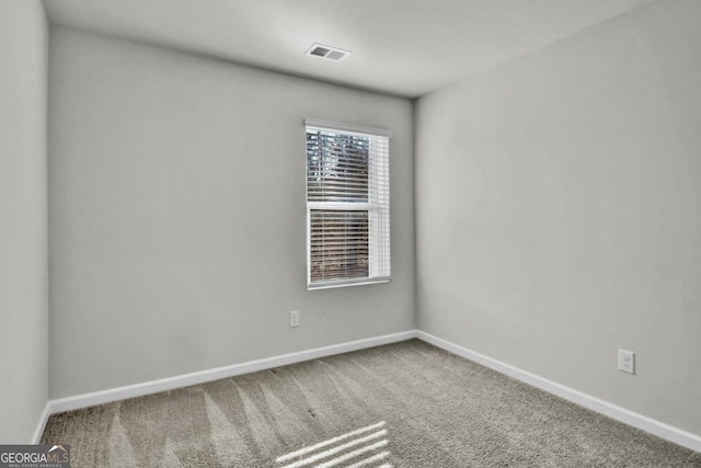 view of carpeted empty room