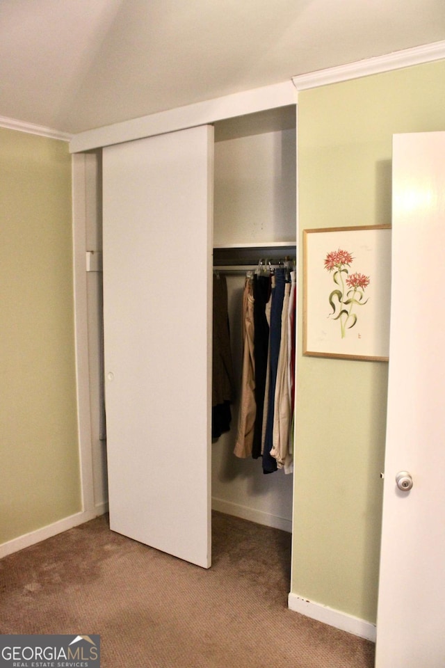 view of closet