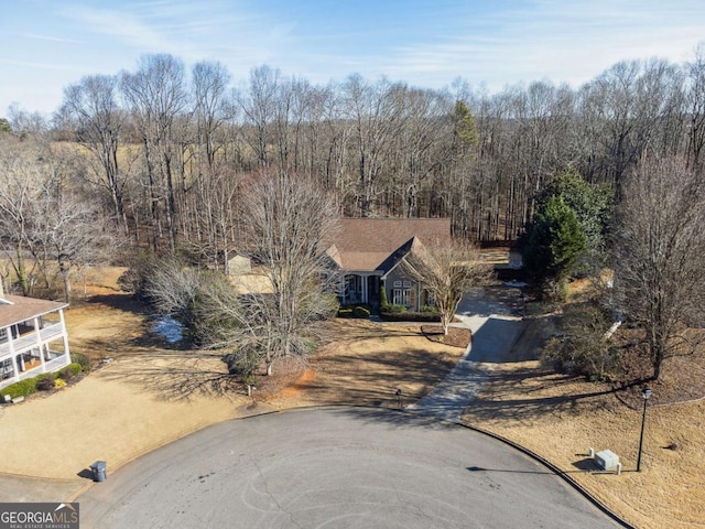 birds eye view of property