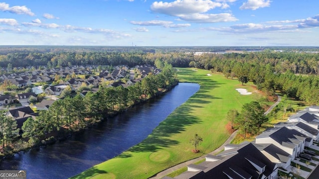 106 Danbury Ct, Pooler, GA 31322 - aerial view of property's location with a golf club, nearby suburban area, and a nearby body of water