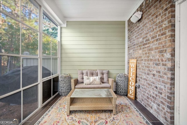 view of sunroom / solarium