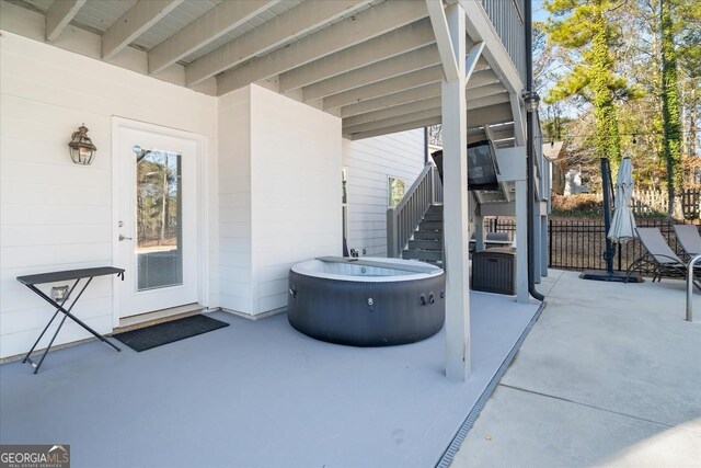 view of pool with a patio