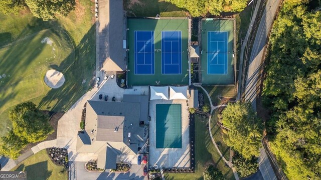 birds eye view of property