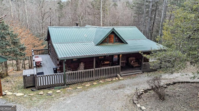 view of front facade with covered porch