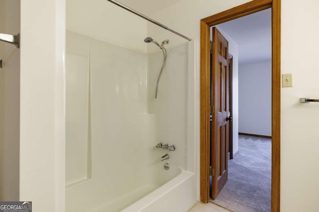 bathroom with shower / bath combination