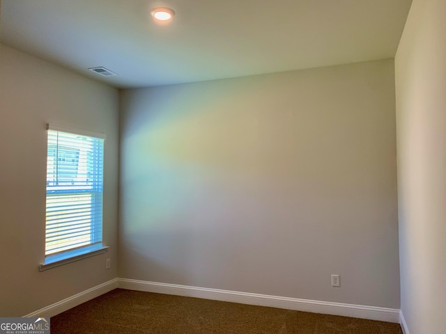 view of carpeted empty room