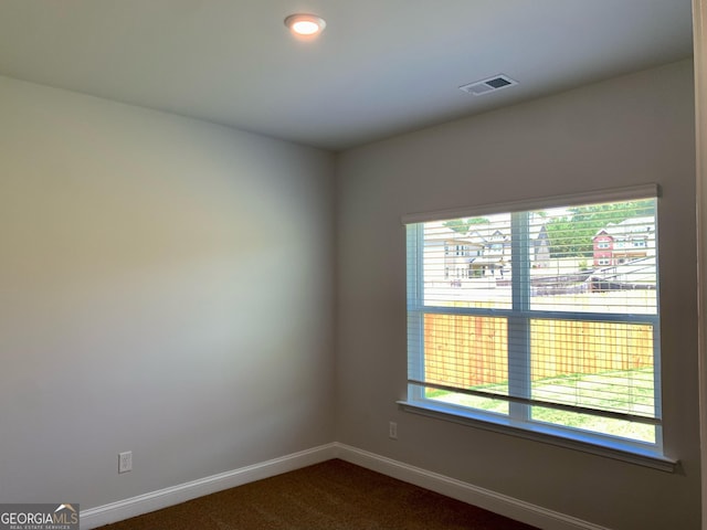 view of carpeted empty room