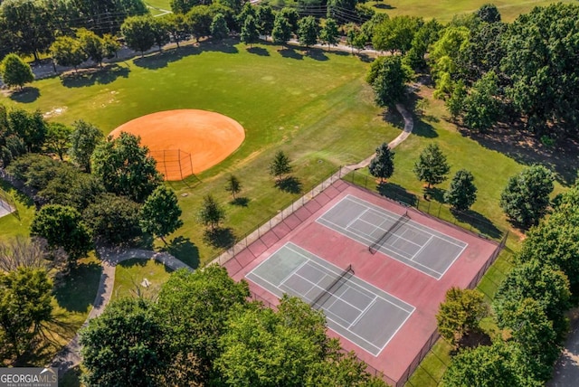 birds eye view of property