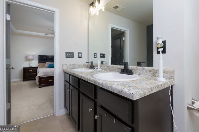 bathroom with vanity