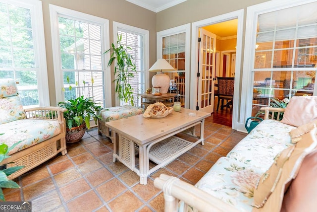 view of sunroom / solarium